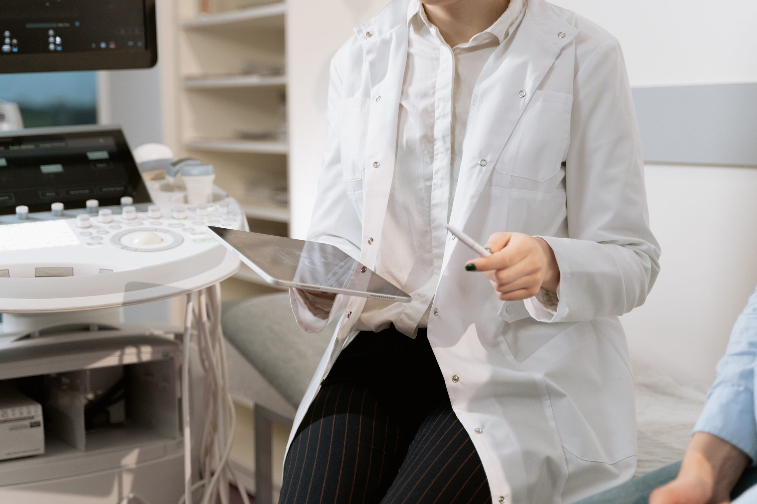 doctor with tablet