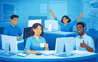 Happy Productive Colleagues